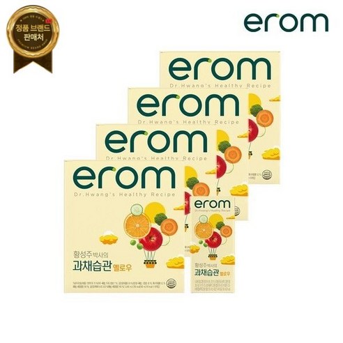 하프클럽/이롬이롬 황성주 박사의 과채습관 옐로우 190ml x 64팩 -