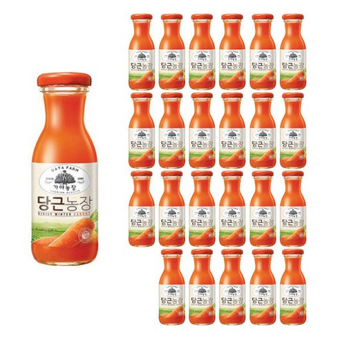 웅진 가야농장 제주당근농장 180ml 12병 4세트