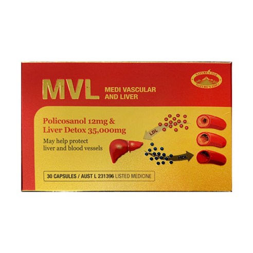 호주 네이쳐스탑 MVL 폴리코사놀 30캡슐 엠브이엘, 3개, 30정