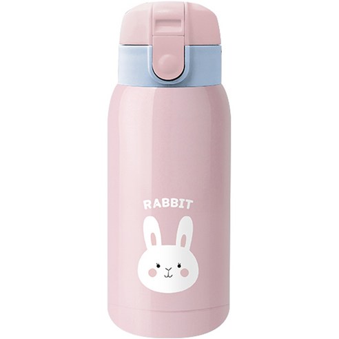 COUP 스테인레스 원터치 애니멀 보온보냉텀블러, 핑크, 350ml