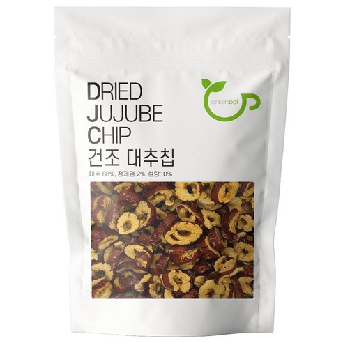 그린팟 간식용 건조 대추칩, 500g(1개), 4개