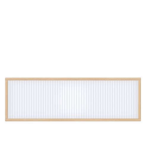 타공판닷컴 클리어 아일랜드 폴리카보네이트 파티션 세로 1000 x 120 x 300 mm, 화이트(프레임), 투명(패널)