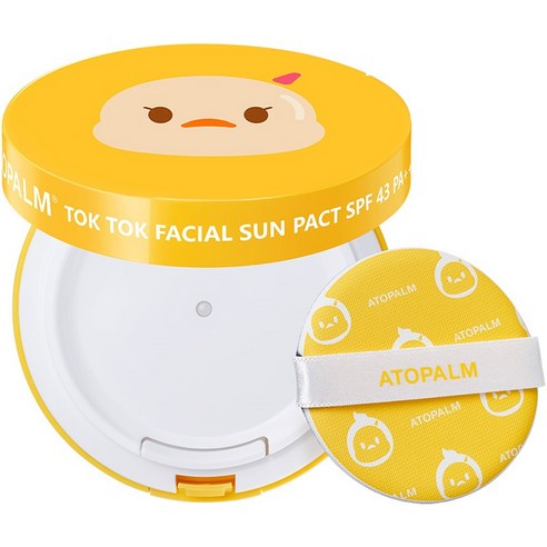 아토팜 톡톡 페이셜 선팩트 SPF43 PA+++, 15g, 3개