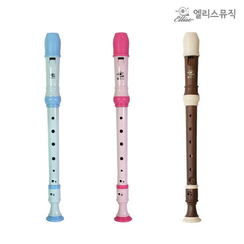 (엘리스뮤직) 저먼식 소프라노 리코더 5종(100개입) 395380EA, ESRG-500B(2단블루)