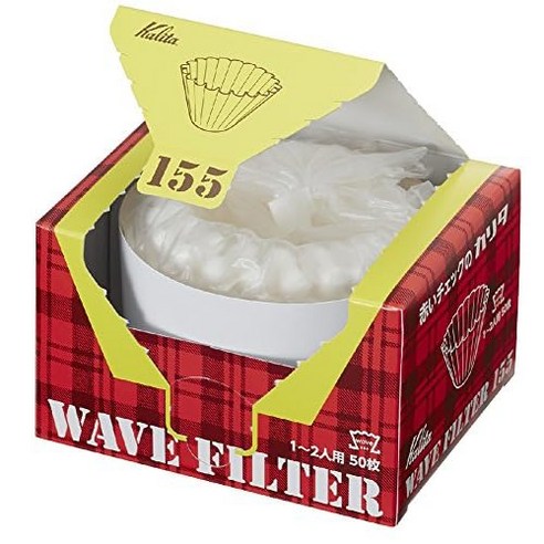 카리타(Kalita) 카리타Kalita 커피 필터 웨이브 시리즈 화이트 1~2인용 50장들이 KWF155 22211