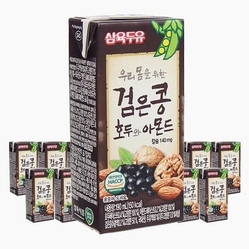 삼육두유 검은콩 호두와아몬드 190ml 64팩, 64개