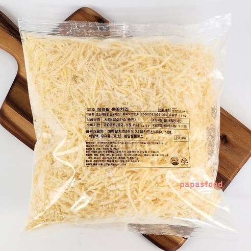 프리코 에멘탈 슈레드 치즈 1kg 눈꽃치즈, 1개