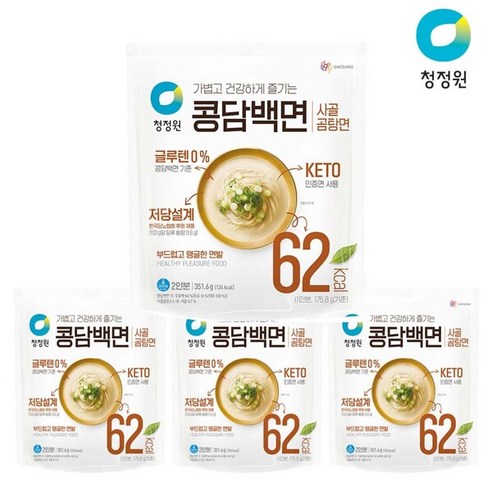 청정원 콩담백면 사골곰탕면 351.6g, 9개