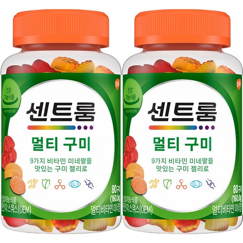 센트룸 멀티 구미 160g, 80정, 2개