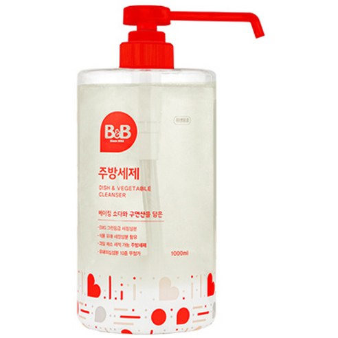 비앤비 용기형 주방세제, 1000ml, 2개