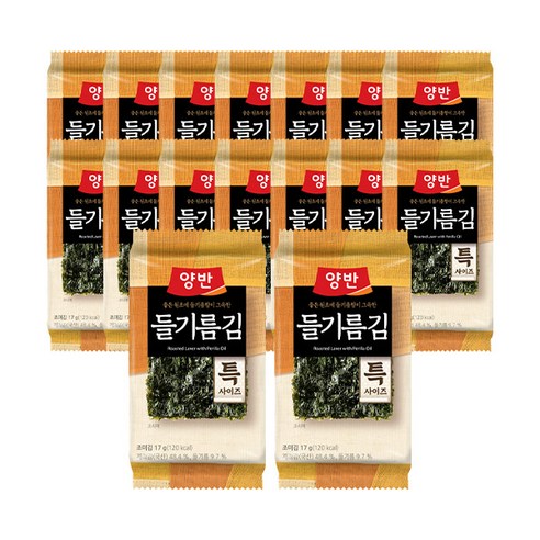 동원 양반 들기름김, 4.5g, 54개