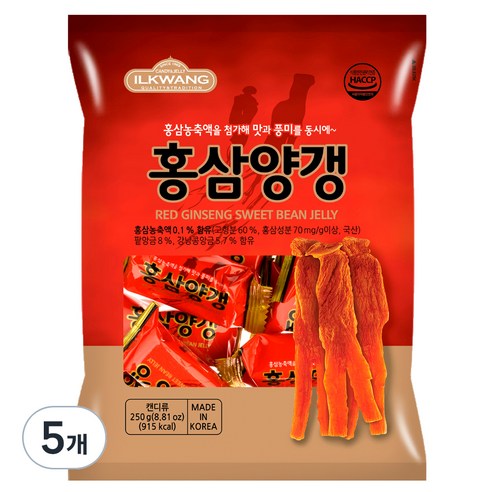 일광제과 홍삼양갱, 250g, 1개