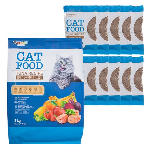탐사 고양이 사료 참치, 300g, 30개입, 생선