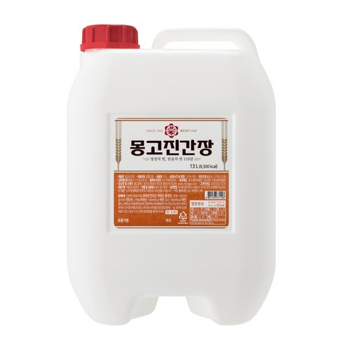 몽고진간장 진간장, 5개, 1.8L