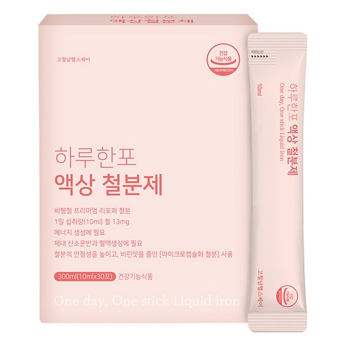 고철남헬스케어 비헴철 프리미엄 리포퍼 임산부 하루한포 액상 철분제, 30회분, 2개