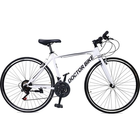 닥터바이크 하이브리드 69.8cm 27.5인치 21단 스틸프레임 자전거 E1 BIKE H-700, 블랙, 170cm, 1개
