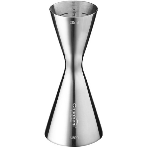 까사베니 홈텐딩 칵테일 올스텐 계량 지거 30ml / 60ml, 1개