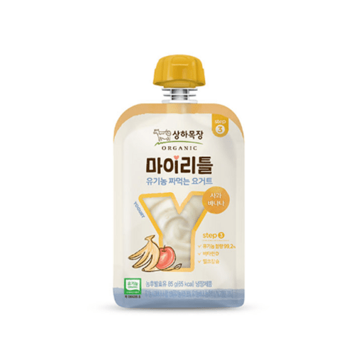 상하 유기농 짜먹는 마이리틀 사과바나나 85G X 3입 x 2개 아이스박스포장
