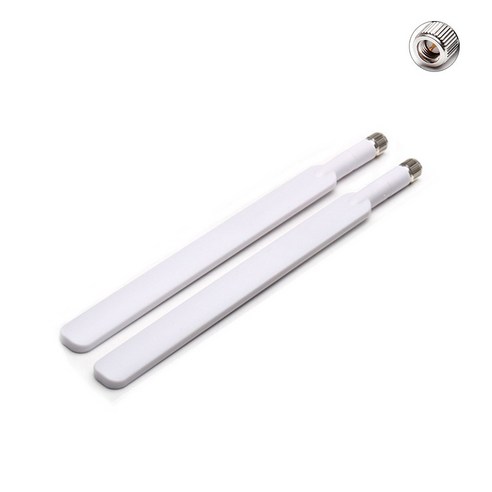 2PCS 와이드 밴드 4G 옴니 방향 안테나 SMA 수컷 4G LTE Huawei B593S-, [01] White, 01 White