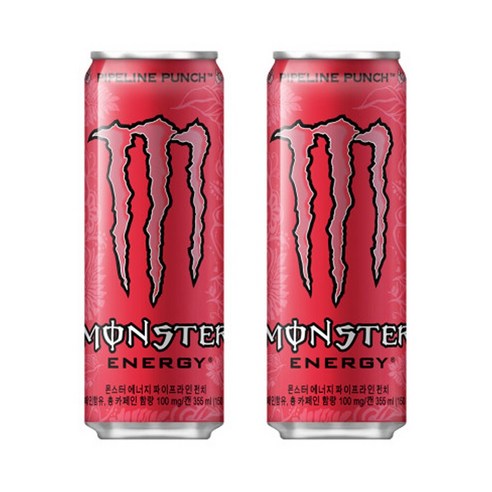 몬스터 에너지 355ml 파이프라인 펀치x6캔 망고 로코x6캔, 12개