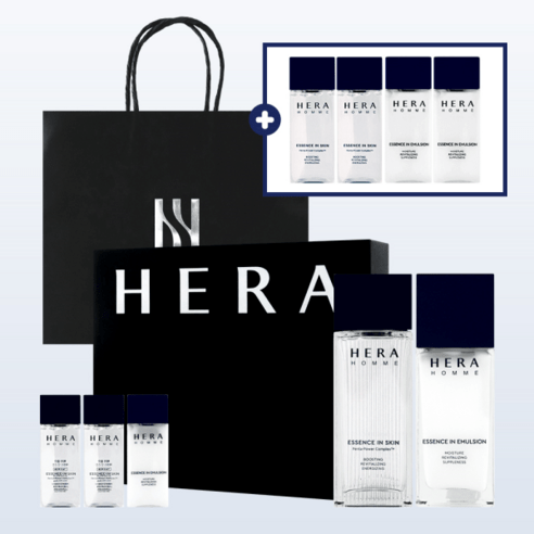 헤라 헤라 옴므 스폐셜 2종 기획세트 + 헤라 옴므 견본 40ml, 리본포장+쇼핑백 FREE