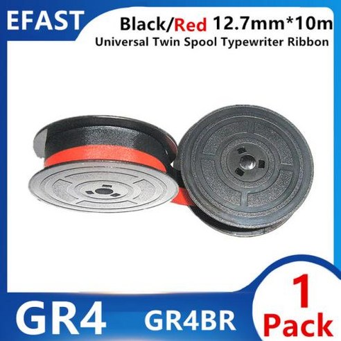1 5pk Olivetti A730 A770Studio 42 Studio 44 45 46Tekne 3 발렌타인 타자기 리본 검정 빨강 트윈 스풀, 12mm, 03 1PK GR4BR