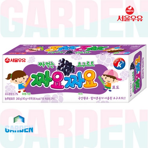 서울우유 짜먹는 요구르트 짜요짜요 포도 240g, 1개