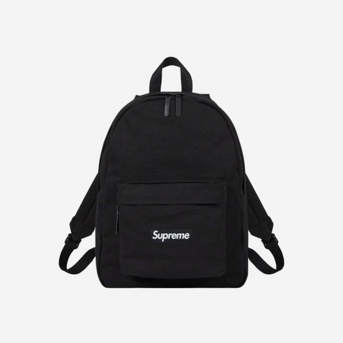 슈프림 캔버스 백팩 블랙 Supreme Canvas Backpack Black