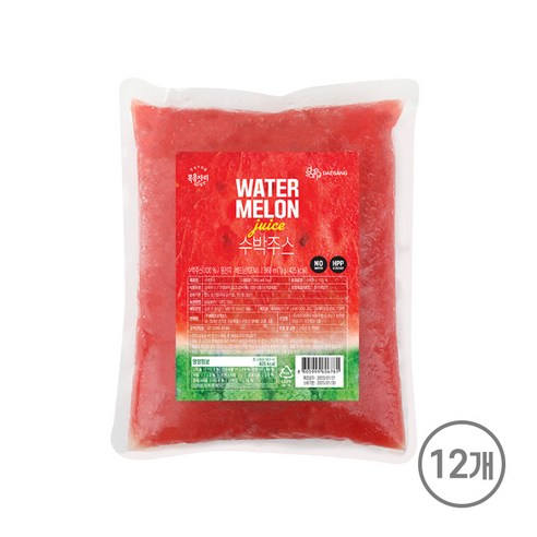 복음자리 냉동 수박주스 1kg (카페 땡모반), 24개