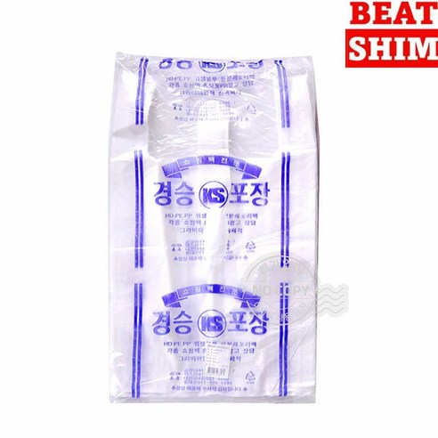 포장봉지 100매 비트심 재활용비닐봉투 배달비닐