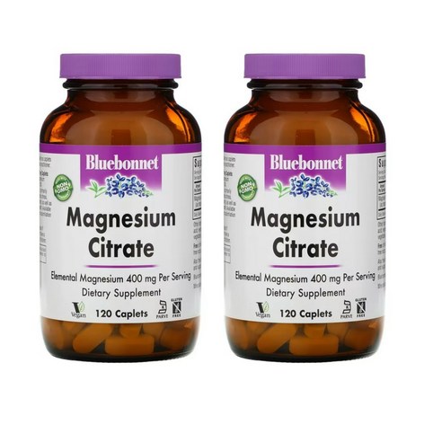 블루보넷 Magnesium Citrate 마그네슘 씨트레이트 400mg 60정, 1개
