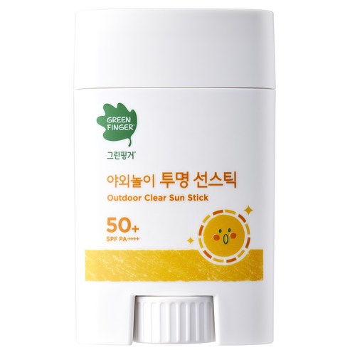 그린핑거 야외놀이 투명 선스틱 SPF50+ PA++++, 40g, 5set