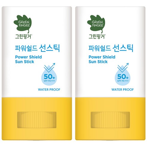 그린핑거 파워쉴드 선스틱 워터프루프 SPF50+ PA++++, 1통, 3개