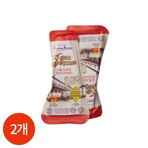 Latteria Soresina 그라나 파다노 치즈 400g(200gx2개) 이탈리아, 200g, 2개