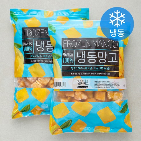 딜라잇가든 망고 (냉동), 1kg, 5봉