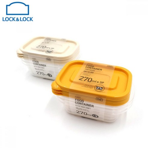 락앤락 뉴 이지컨테이너 찬통 보관용기 직사각 270ml, 1개