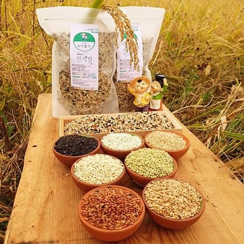 전남 해남 유기농 인증 혼합잡곡 찰현미 녹미 홍미 1kg, 혼합잡곡 1kg, 1개