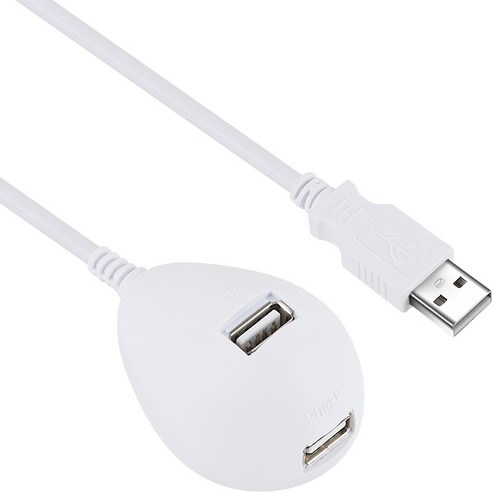 NETmate USB2.0 연장 스탠드케이블3M NMC-US230W, 화이트