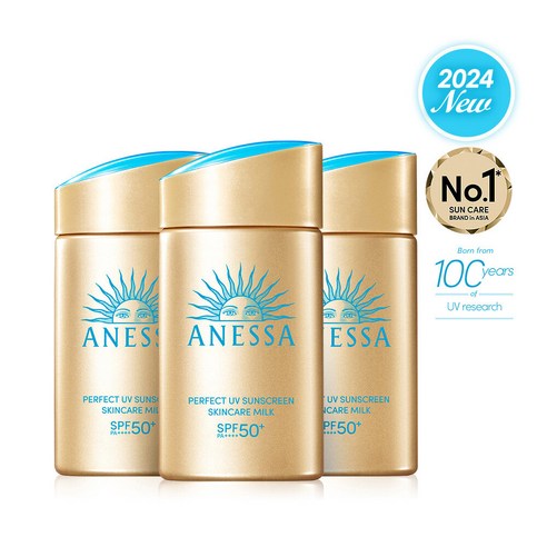 NEW 퍼펙트 UV 선스크린 스킨케어 밀크 NA 60ml 3개, 60ml 트리오 세트