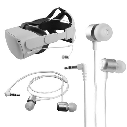 vr게임기 헤드기어 vr헤드셋 이어폰 oculus quest 2 용 이어 인 2, 없음