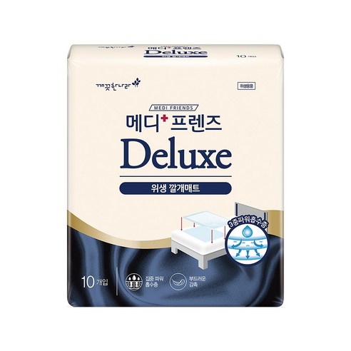 메디프렌즈 디럭스 위생 깔개 매트, 600x750mm, 10개입, 10개