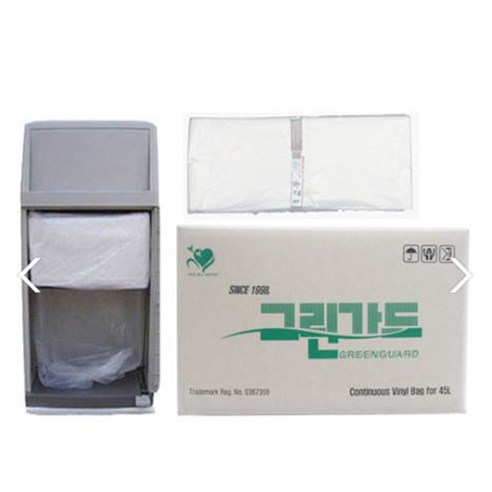 삼익 그린가드 연속비닐 35리터 45리터 40롤 분리수거함 비닐, 대 45리터 40롤