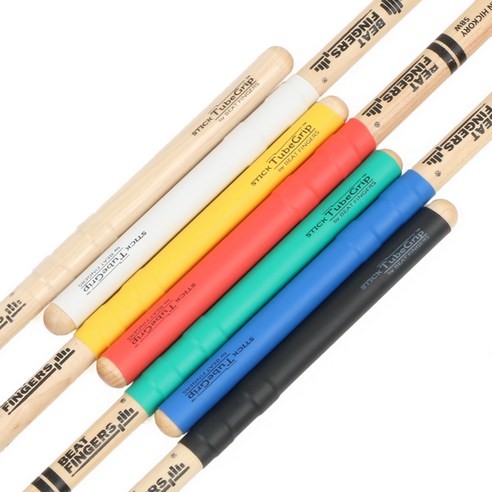 비트핑거스 드럼스틱 스틱테이프 스틱랩 TUBEGRIP (미끄럼방지), BF-STG-BK (검정), 1개
