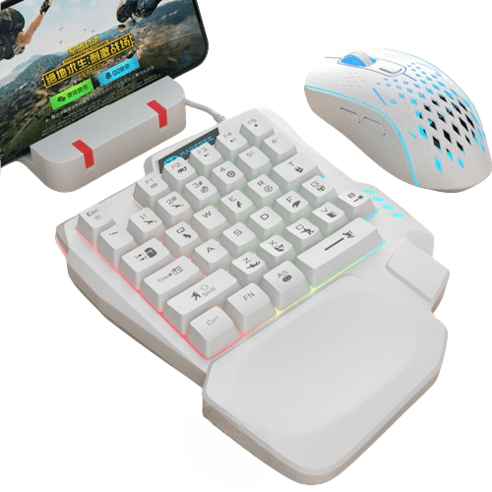 모바일배그키보드 키마 세트 키보드 마우스 USB 핸드폰 휴대폰 모바일 무소음, 키보드, 블랙