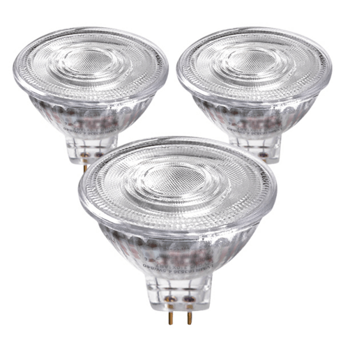오스람 LED 할로겐 MR16 6W 전구 3P (3개입) 램프, 주광색, 3개