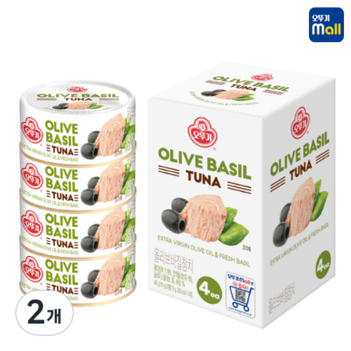 오뚜기 올리브 바질참치, 100g, 5개