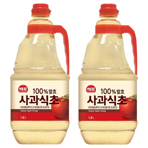 해표 사과식초, 1.8L, 3개