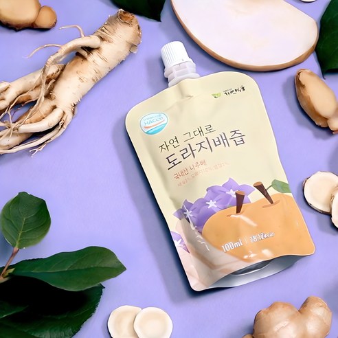 자연그대로 도라지배즙 스파우트 100mlx120팩, 100ml, 120개