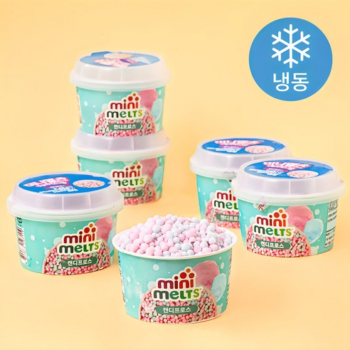 미니멜츠 캔디프로스 구슬아이스크림 (냉동), 50g, 12개