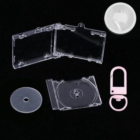선물 앨범 세트 걸이식 DIY 체인 1 NFC 케이스 CD 기념 미니 장식 키 배낭 펜던트, 없음, 3) Pink